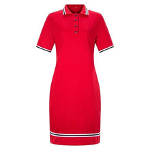 Load image into Gallery viewer, Women Polo Dress L-6XL Fashion Short Sleeve Stripe Bodycon Mini Pencil Dresses Summer Female Elegant Casual Dress Vestidos